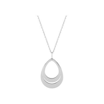 Collier à graver en argent rhodié