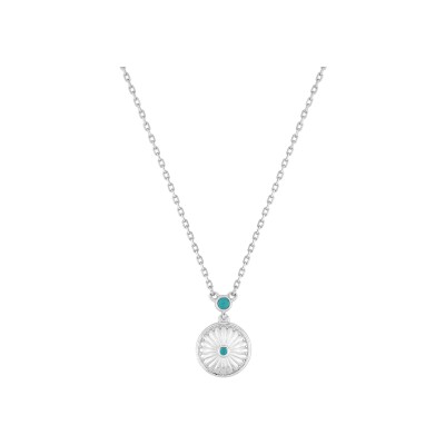 Collier en argent rhodié