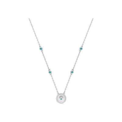 Collier en argent rhodié