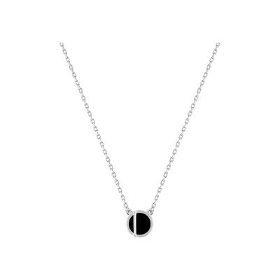 Collier en argent rhodié
