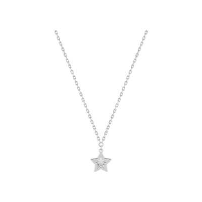 Collier en argent rhodié