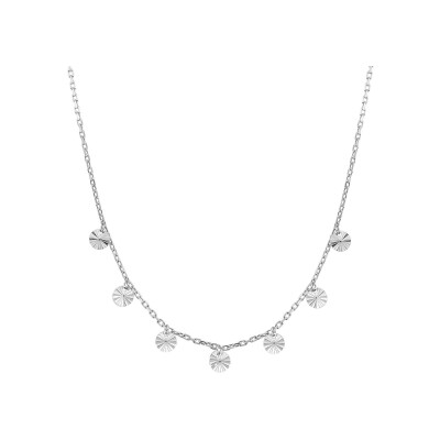 Collier en argent rhodié