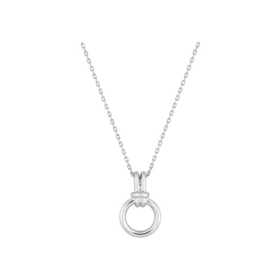 Collier en argent rhodié