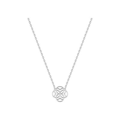 Collier en argent rhodié