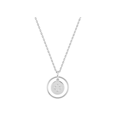 Collier en argent rhodié