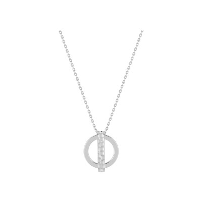 Collier en argent rhodié