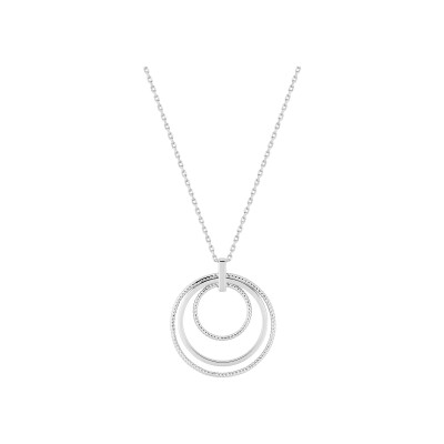 Collier en argent rhodié