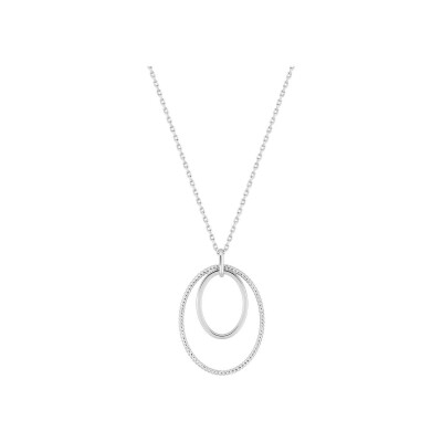 Collier en argent rhodié