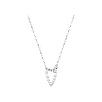 Collier en argent rhodié