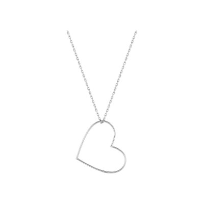 Collier en argent rhodié