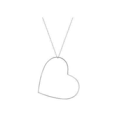 Collier en argent rhodié