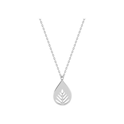 Collier en argent rhodié
