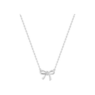 Collier en argent rhodié et oxyde de zirconium