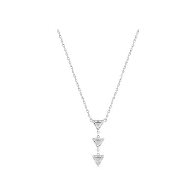 Collier en argent rhodié