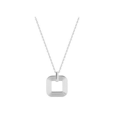 Collier en argent rhodié