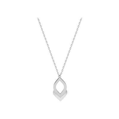 Collier en argent rhodié