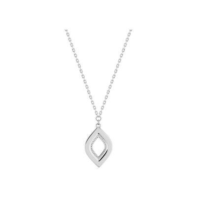 Collier en argent rhodié