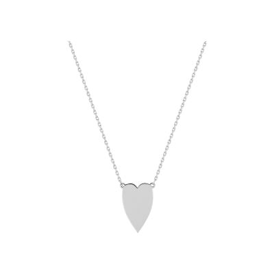 Collier en argent rhodié