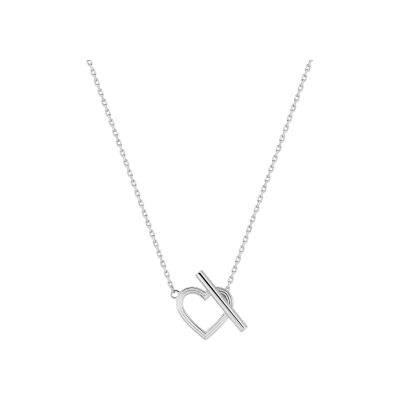 Collier en argent rhodié