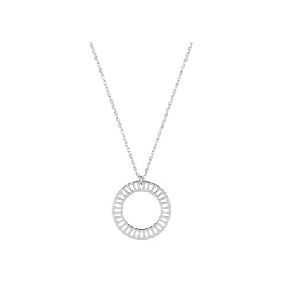 Collier en argent rhodié