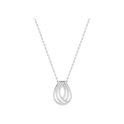 Collier en argent rhodié