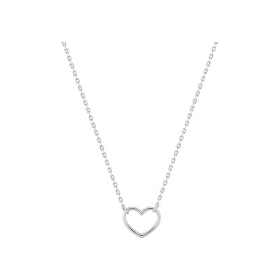 Collier en argent rhodié