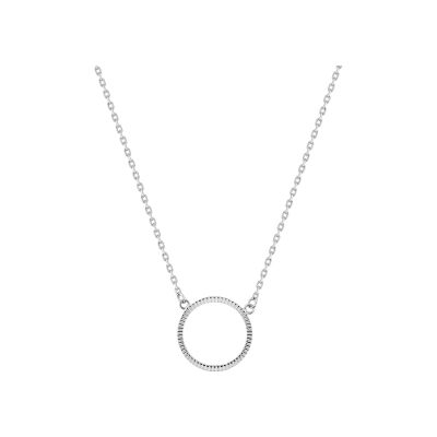 Collier en argent rhodié