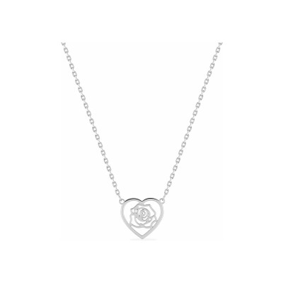 Collier en argent rhodié