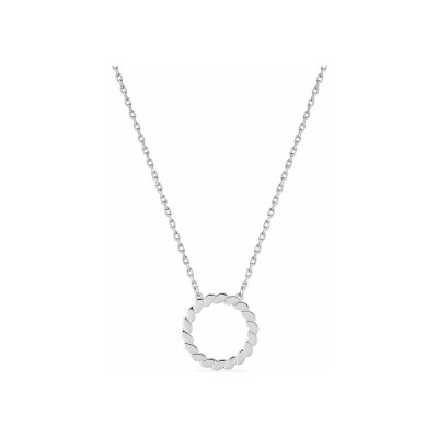 Collier en argent rhodié