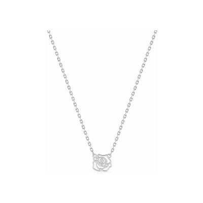 Collier en argent rhodié