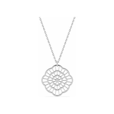 Collier en argent rhodié