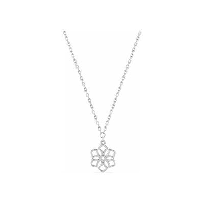 Collier en argent rhodié