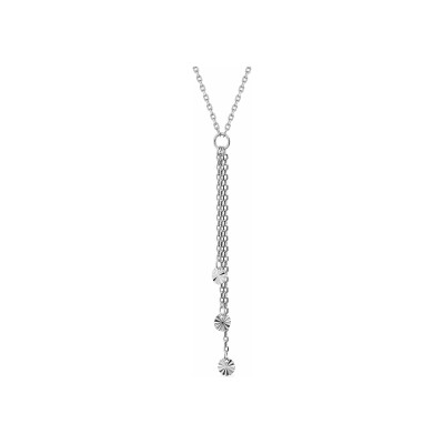 Collier en argent rhodié