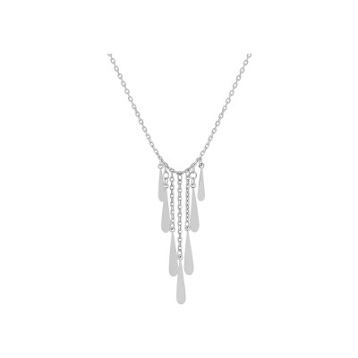 Collier en argent rhodié