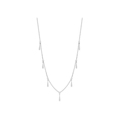 Collier en argent rhodié