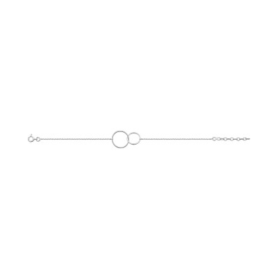 Bracelet en argent rhodié