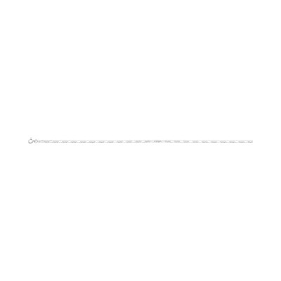Chaîne de cheville en argent rhodié