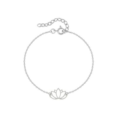 Bracelet en argent rhodié