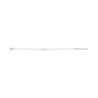 Bracelet en argent rhodié