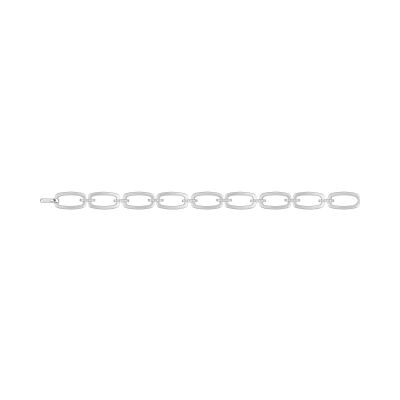 Bracelet en argent rhodié et oxyde de zirconium