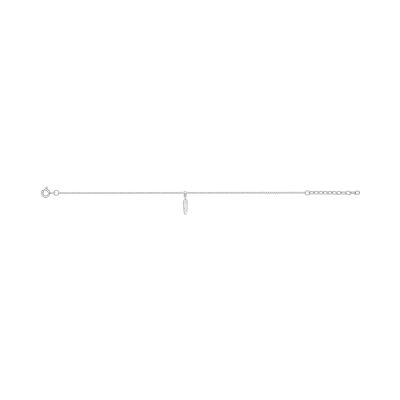 Bracelet en argent rhodié