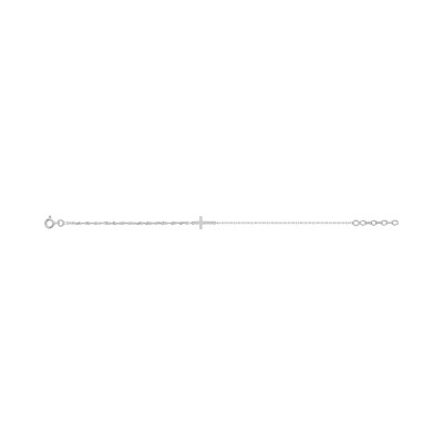 Bracelet en argent rhodié
