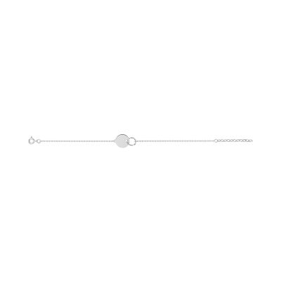 Bracelet en argent rhodié