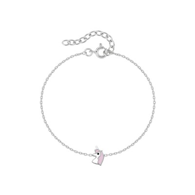 Bracelet en argent rhodié