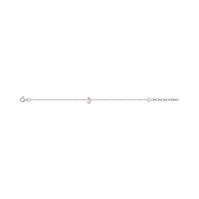 Bracelet en argent rhodié