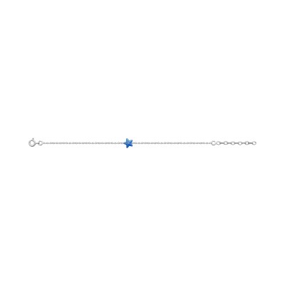Bracelet en argent rhodié