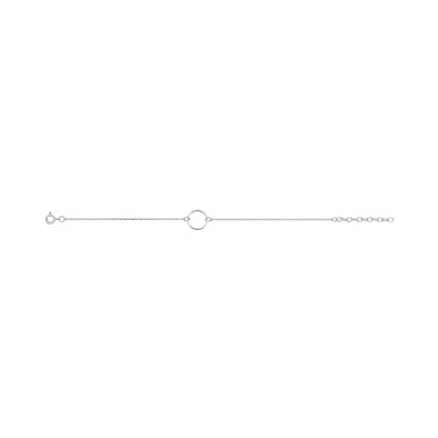 Bracelet en argent rhodié