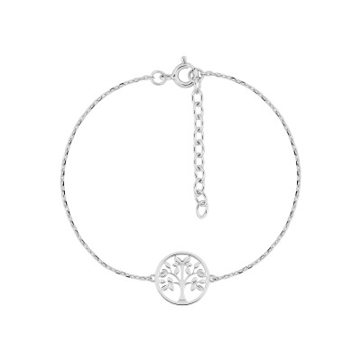 Bracelet en argent rhodié