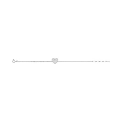 Bracelet à graver en argent rhodié, taille 16+3cm