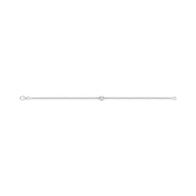 Bracelet en argent rhodié
